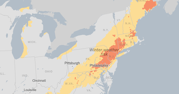 Winter Storm Forecast to Blanket the Northeast With Snow