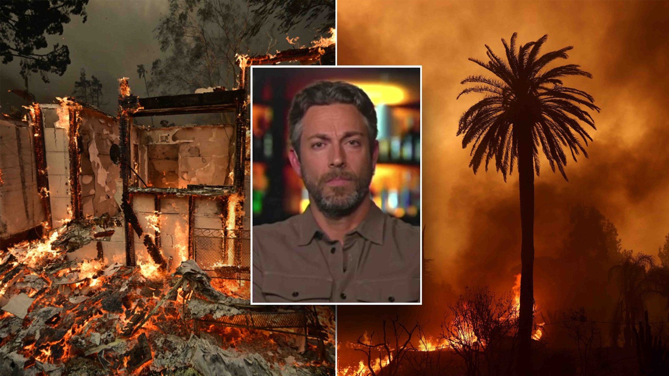 Zachary Levi blames ‘incredibly poor’ leadership for LA wildfires