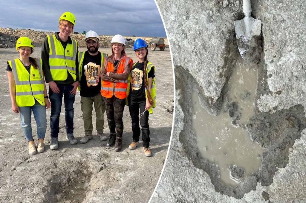 ‘Dinosaur highway’ uncovered near London by quarry worker