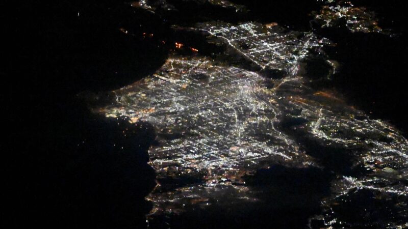 Los Angeles Fires Seen from International Space Station