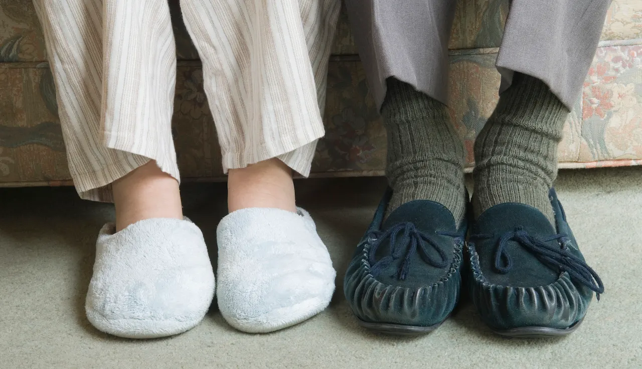 Cozy slippers for warm and happy feet in the wintertime