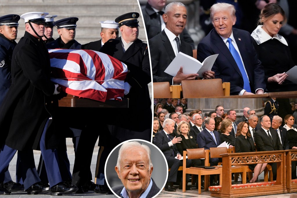 Presidents Trump, Obama, more attend Jimmy Carter funeral