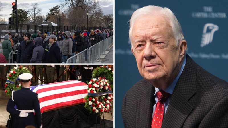 Americans pay respects to former President Carter while lying in state at Capitol