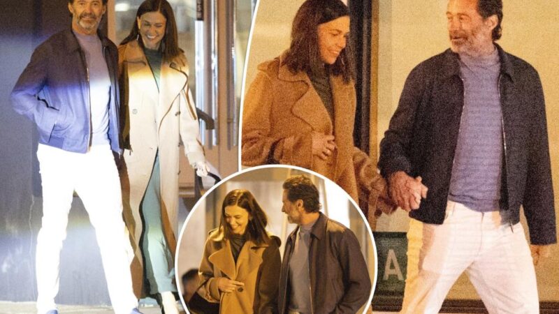 Hugh Jackman, Sutton Foster hold hands on date night as they go public with romance: photos