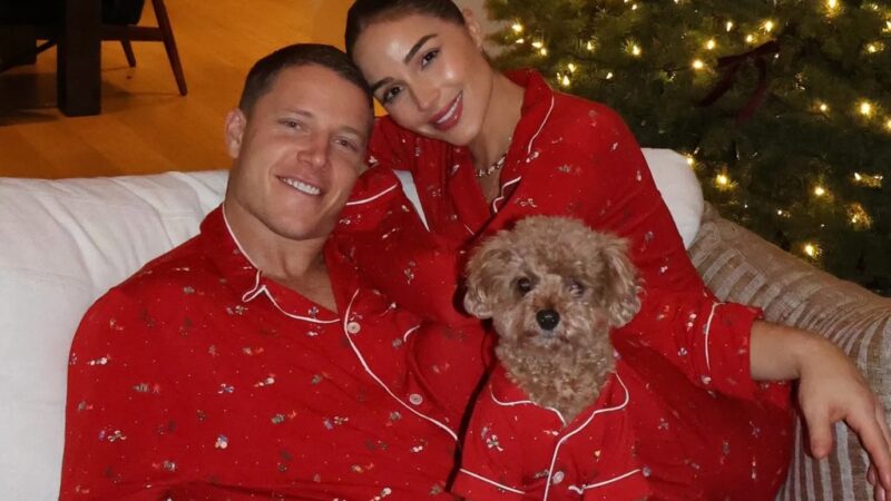 Olivia Culpo, Christian McCaffrey match pajamas with their pup and more star snaps