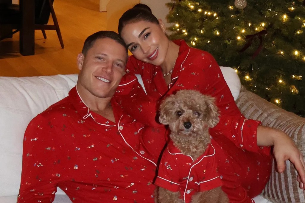 Olivia Culpo, Christian McCaffrey match pajamas with their pup and more star snaps