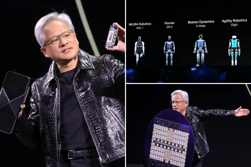 Nvidia shares jump after CEO Jensen Huang unveils new chips