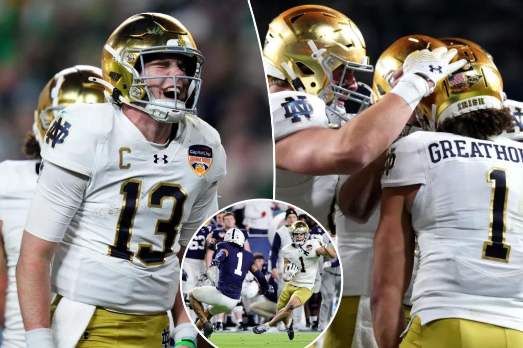 Notre Dame punches ticket to CFP national title game with win over Penn State