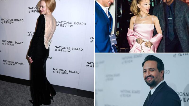 Ariana Grande, Nicole Kidman among Oscar hopefuls to show face at National Board of Review gala