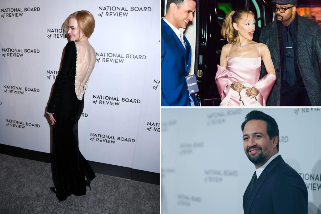 Ariana Grande, Nicole Kidman among Oscar hopefuls to show face at National Board of Review gala