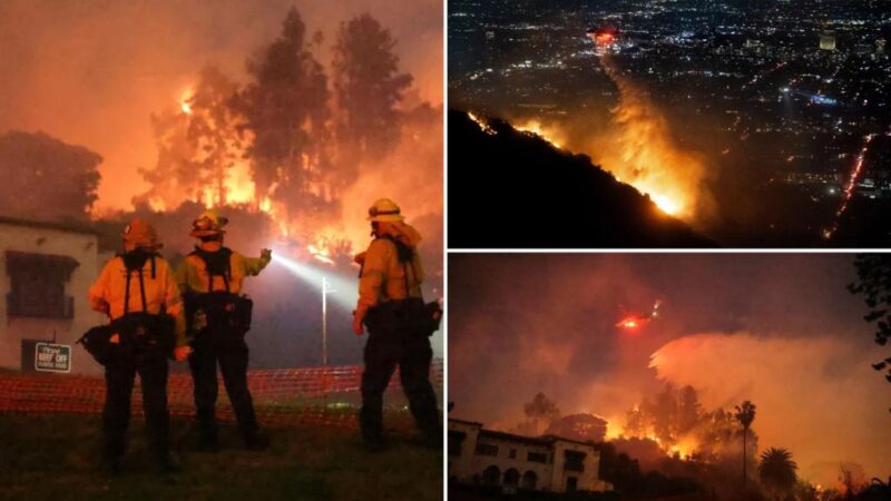 Hollywood Hills faces mandatory evacuations as Sunset Fire breaks out in famed LA neighborhood