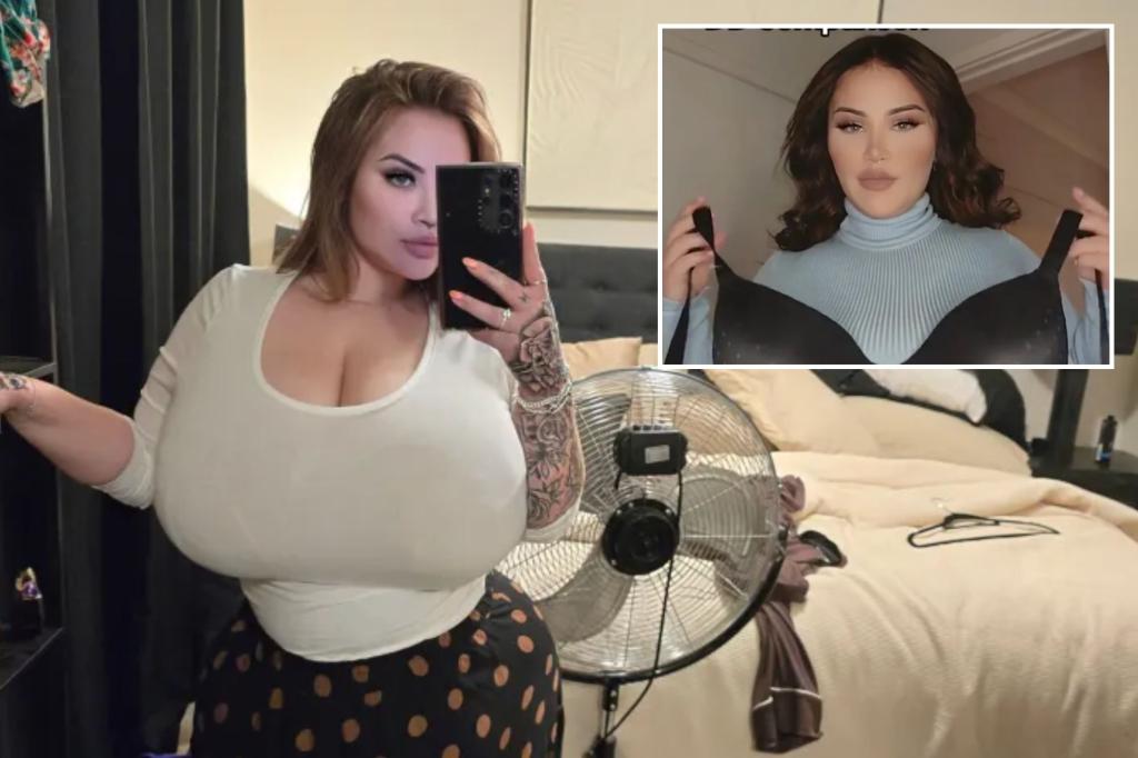 Woman’s P-cup boobs won’t stop growing due to rare condition — one bra costs $170