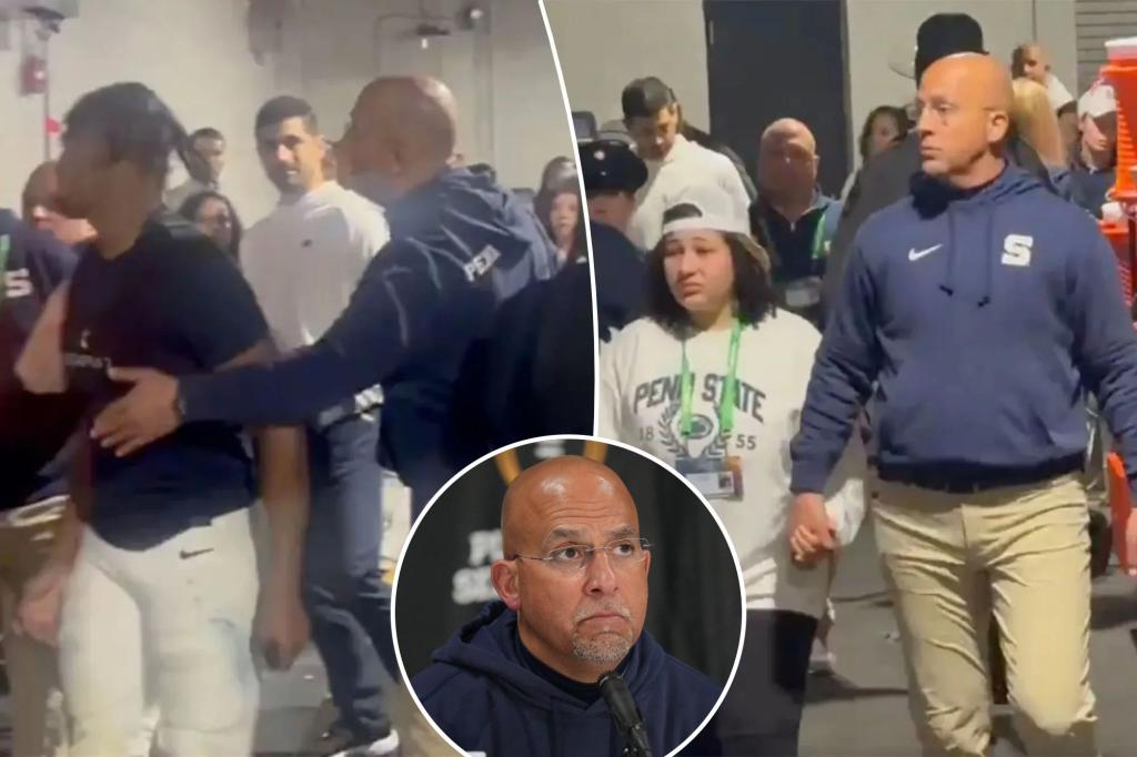 James Franklin has emotional moment with his daughter after Notre Dame loss