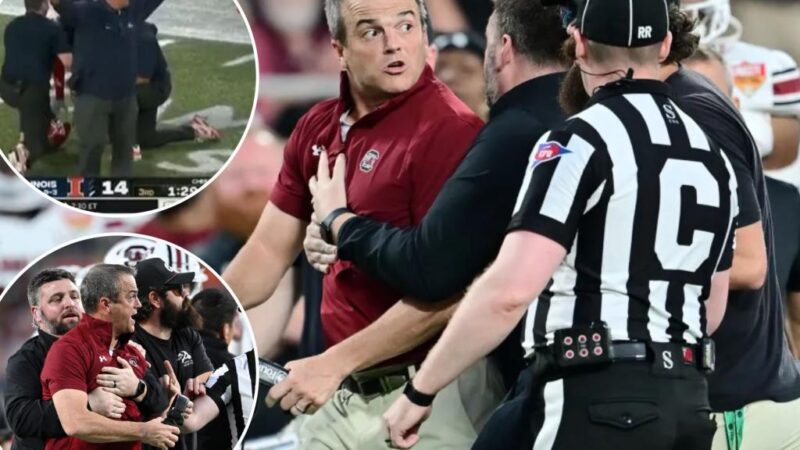 South Carolina’s Shane Beamer goes berserk on Illinois’ coach for taunting him