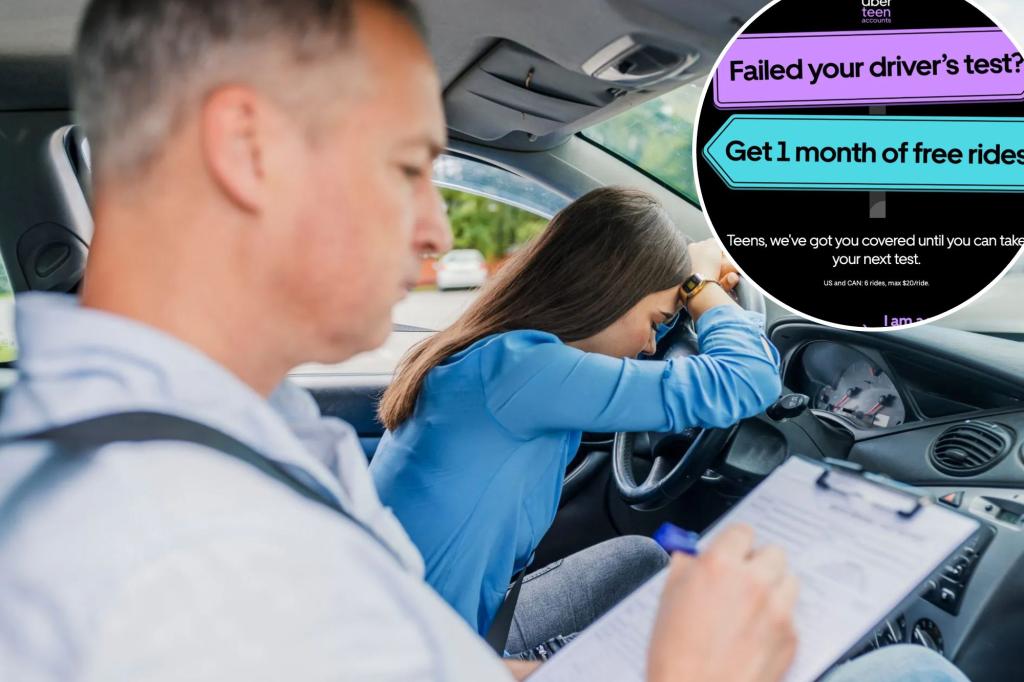 Uber offering free rides to teens who flunked their driving exam