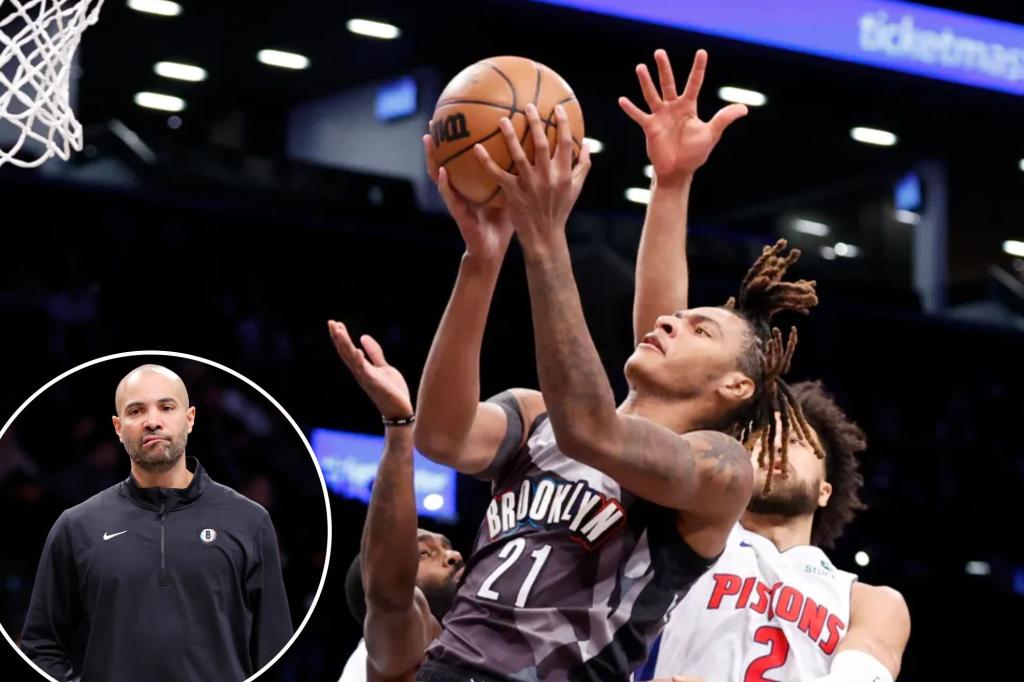 Depleted Nets drop third straight with loss to Pistons