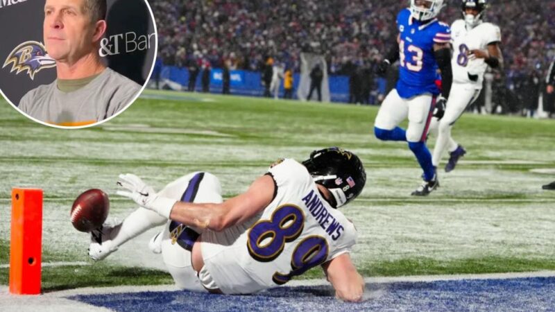 John Harbaugh defends Mark Andrews for brutal drop with Ravens tight end silent