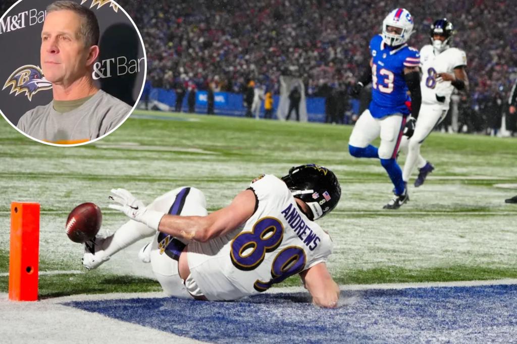 John Harbaugh defends Mark Andrews for brutal drop with Ravens tight end silent