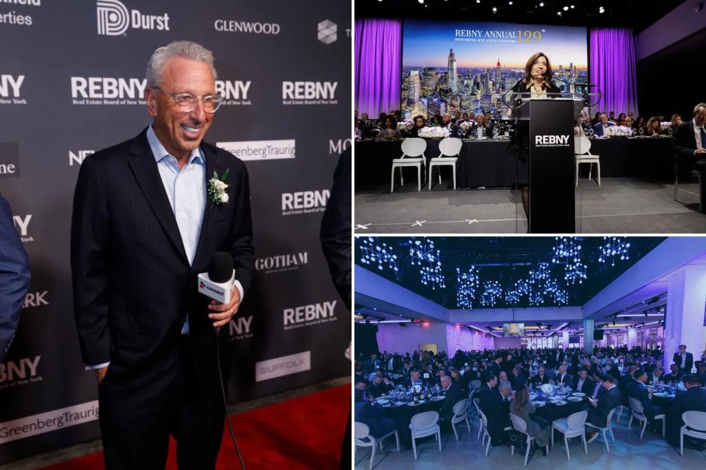 Real estate power players toast leasing bonanza, return-to-office surge at annual REBNY gala