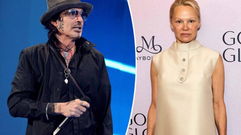 Pam Anderson’s not in an ‘okay’ place with ex Tommy Lee