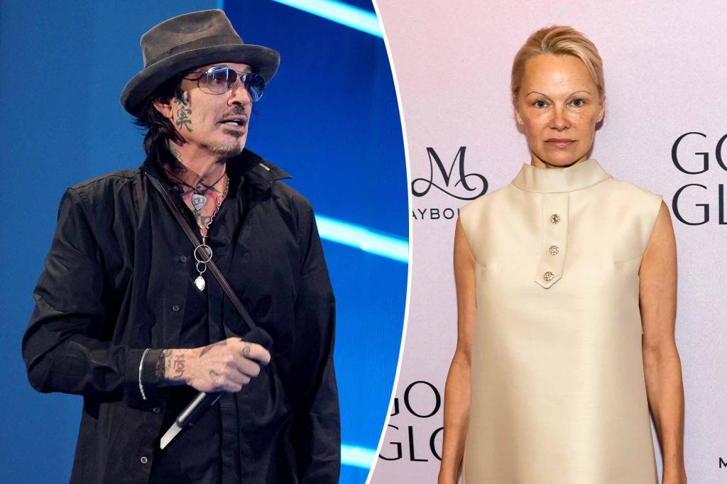 Pam Anderson’s not in an ‘okay’ place with ex Tommy Lee