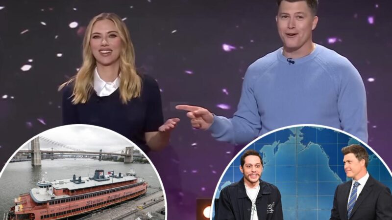 Scarlett Johansson, Colin Jost debate selling Staten Island ferry