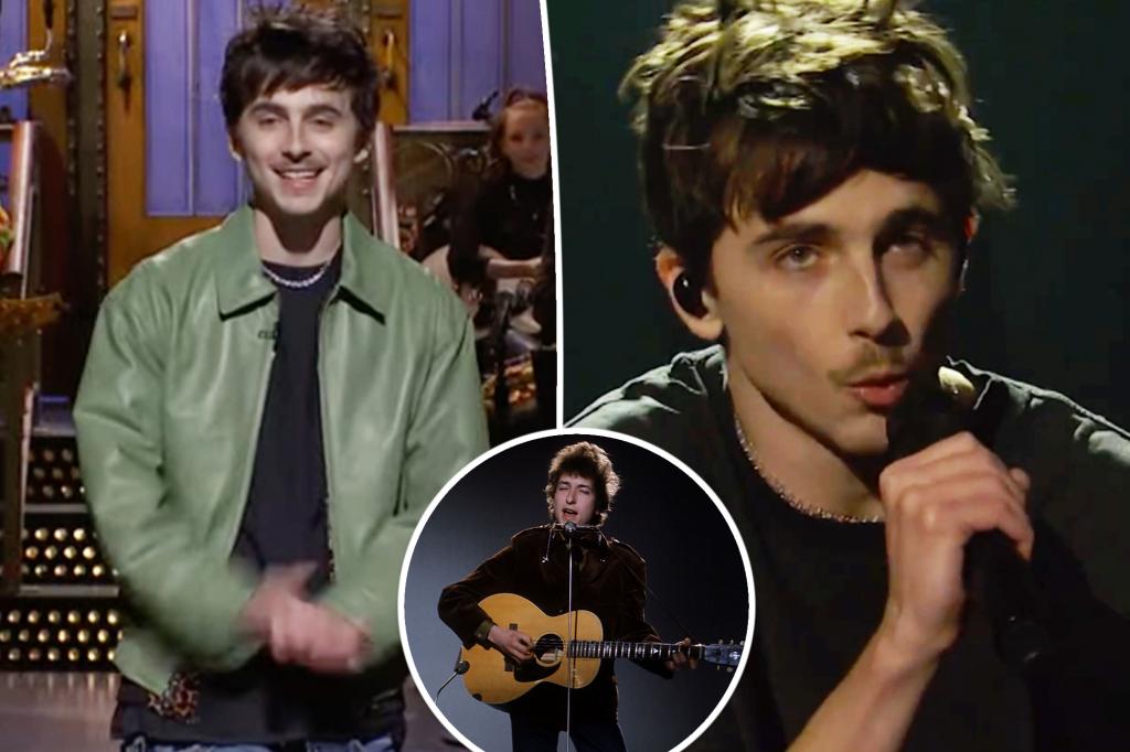 Timothée Chalamet makes fun of awards show losses on ‘SNL’