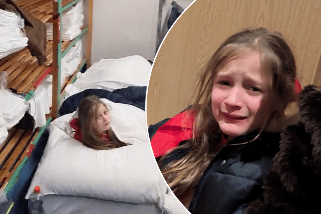 Travel nightmare forces family of 4 to sleep in hotel laundry room (Video)