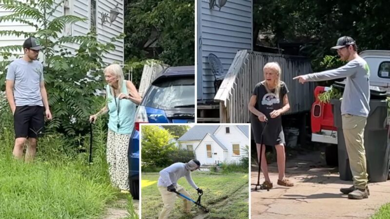 Kansas influencer SB Mowing raises over $750K for elderly homeowner who faced fine from city for overgrown lawn