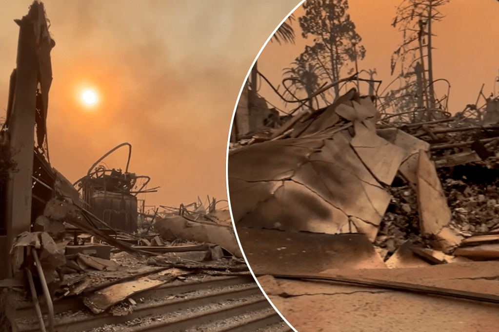 ‘That’s my bedroom right here’: Heartbroken LA resident finds home in rubble (Video)