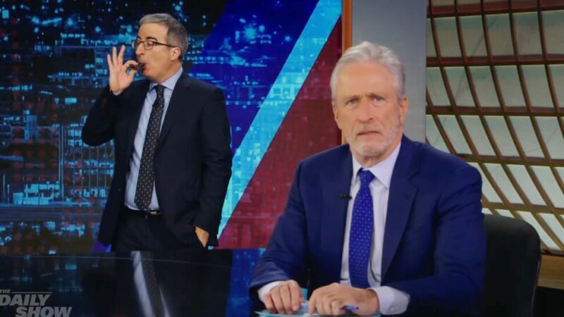 John Oliver Interrupts Jon Stewart’s Monologue on ‘The Daily Show’