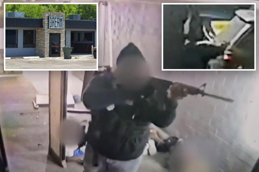 Wild footage shows Chattanooga nightclub security guard fearlessly fire back at gunman