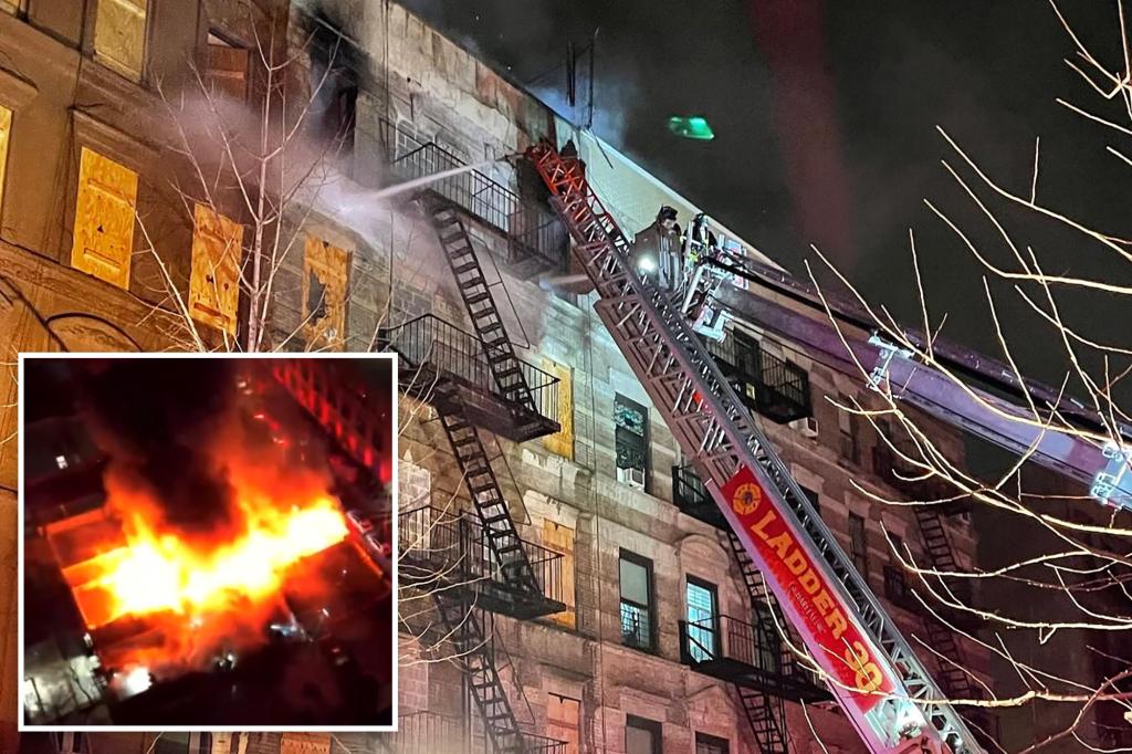 4 firefighters hurt in massive blaze at long-vacant NYC building: officials