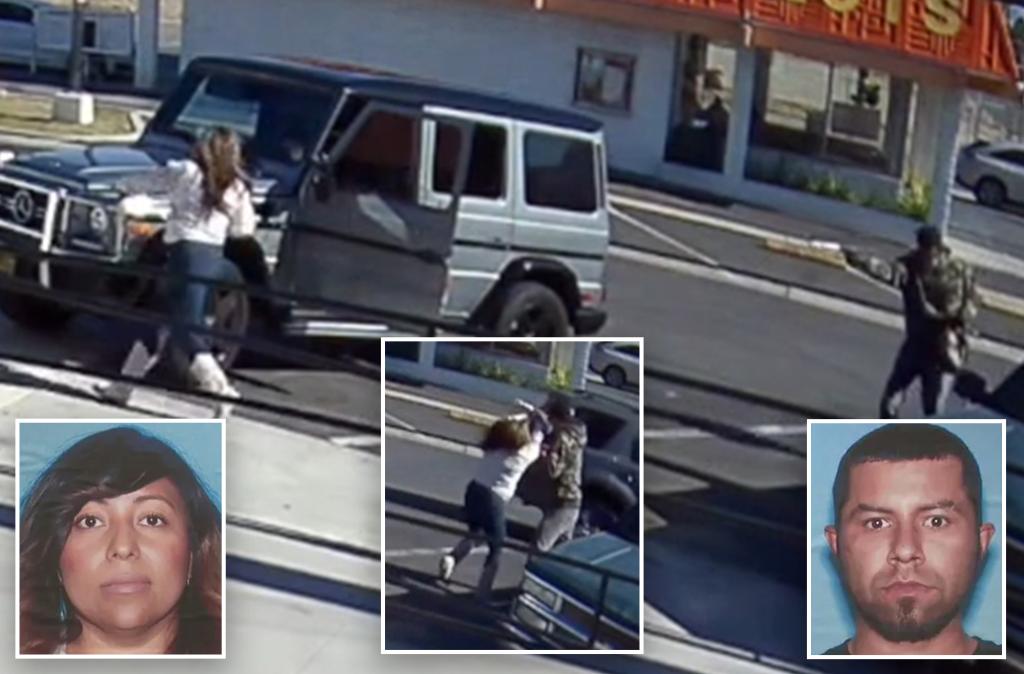 California woman chased, fatally shot in parking lot: video