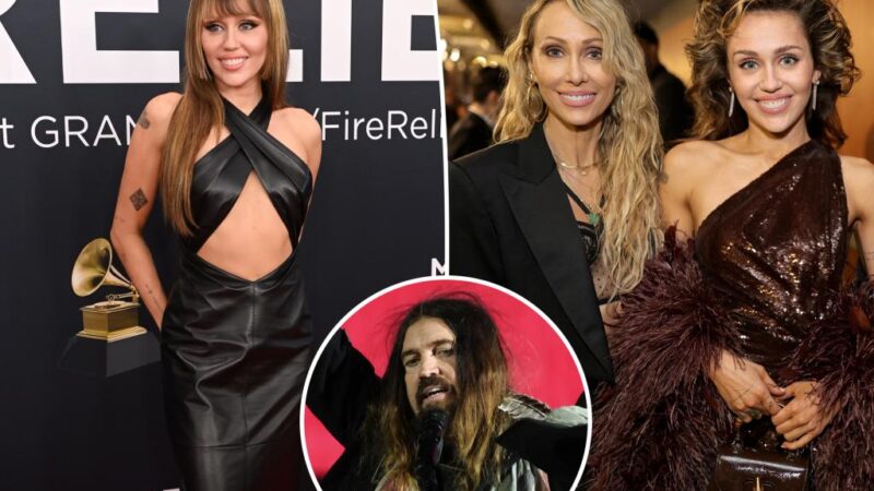 Miley Cyrus brings mom Tish to Grammys 2025 amid Billy Ray drama