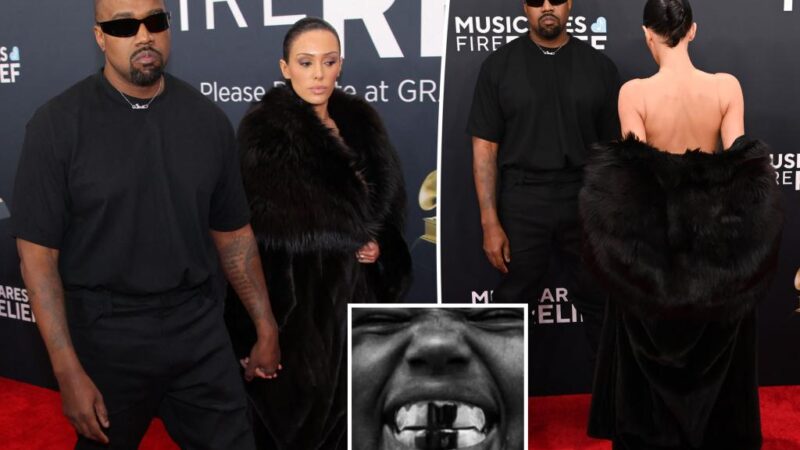 Kanye West drops Yeezy ad during Grammys 2025 after shocking red carpet appearance with Bianca Censori