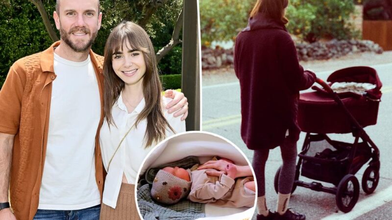 Lily Collins shares first photo with her baby daughter Tove