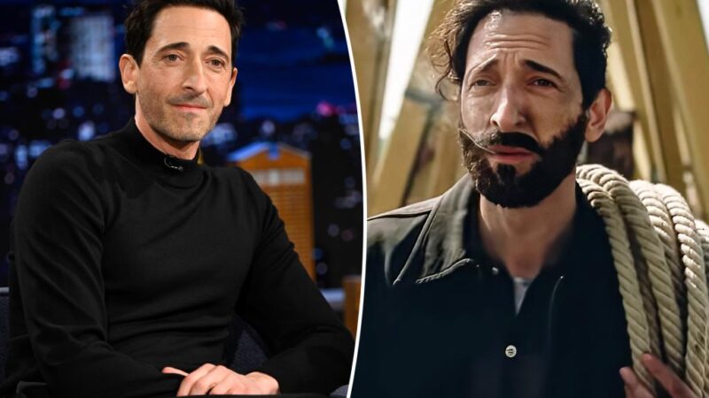 Adrien Brody’s nose mistaken for prosthetic on ‘Brutalist’ set