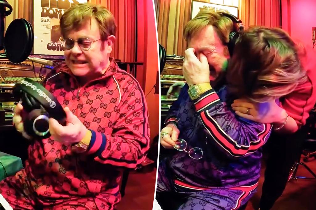 Watch Elton John throw a tantrum in ‘nightmare’ studio session