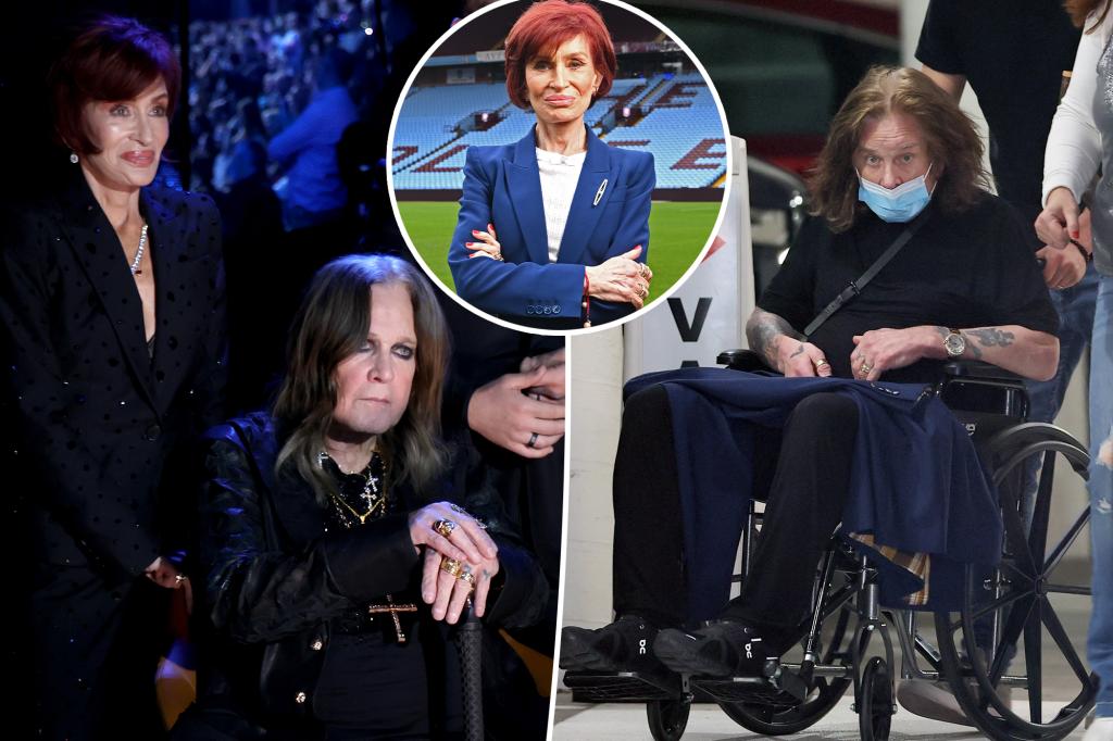 Sharon Osbourne says husband Ozzy can no longer walk as Parkinson’s worsens