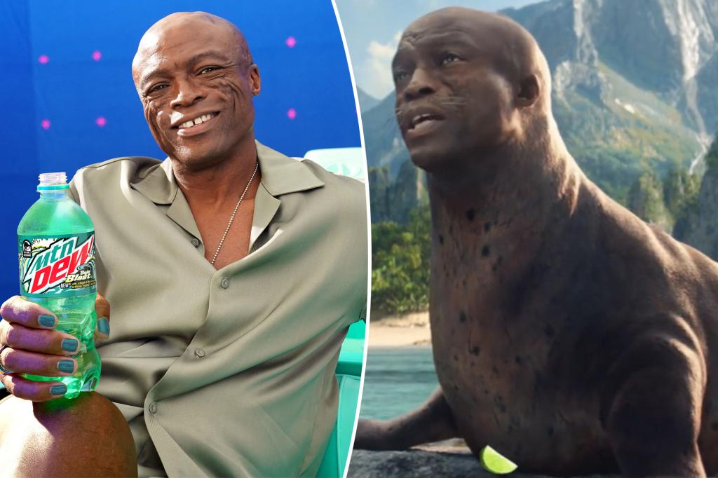 Seal has jump scare transformation in Mountain Dew Super Bowl 2025 ad