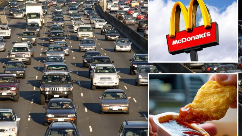 Traffic delays drive more people to fast food: study