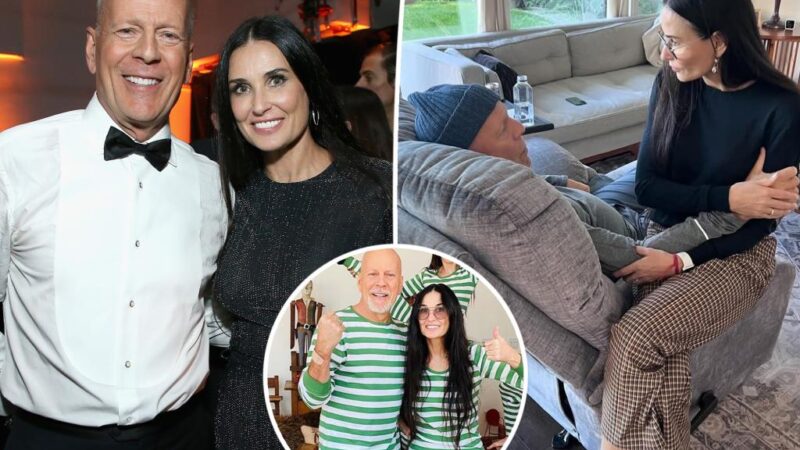 Demi Moore has weekly visits with ex-husband Bruce Willis as he battles dementia