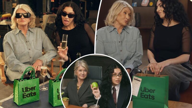 Martha Stewart, Charli XCX appear in Uber Eats Super Bowl 2025 ad