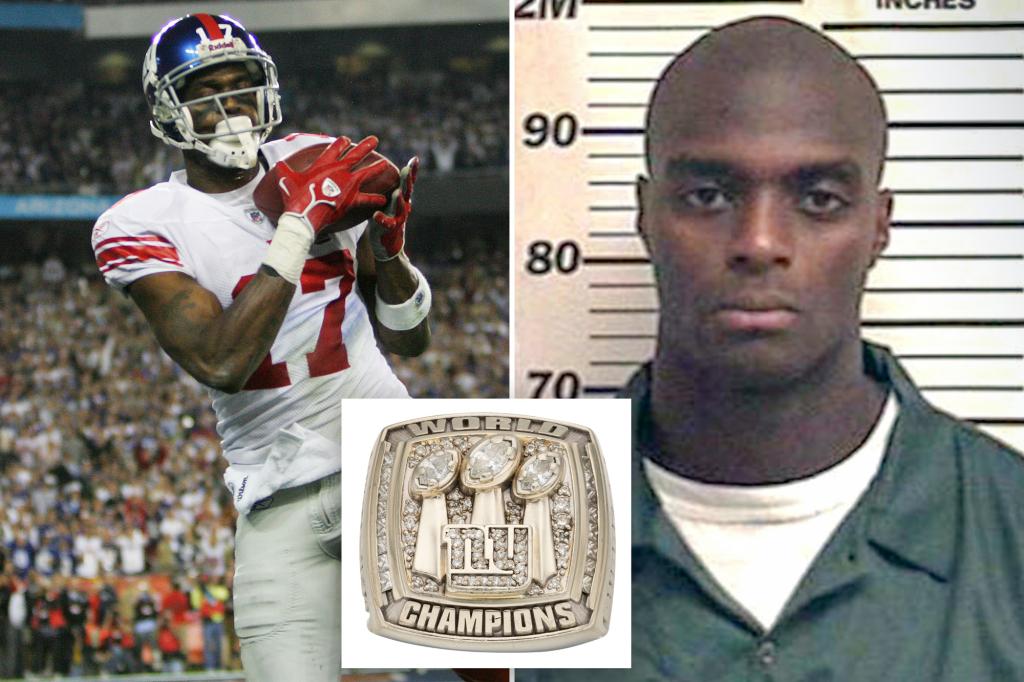 Ex-NFL Giant Plaxico Burress’ Super Bowl ring up for auction