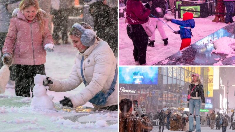 Snowfall totals lighten as powerful winter storm whips through NYC