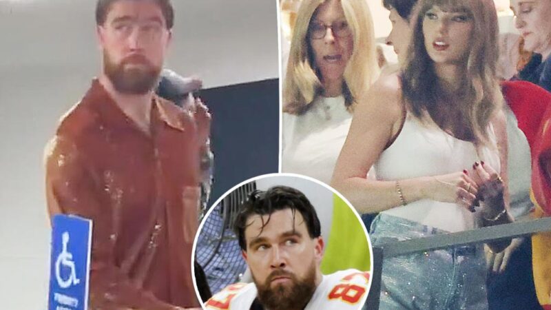 Travis Kelce meets Taylor Swift in suite after Super Bowl 2025 loss