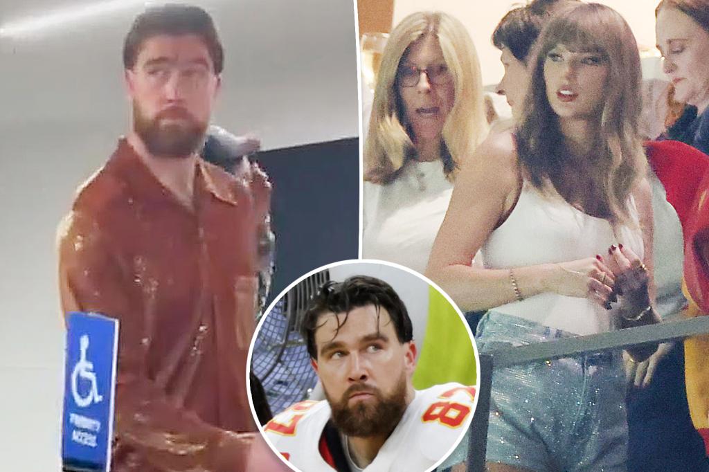 Travis Kelce meets Taylor Swift in suite after Super Bowl 2025 loss