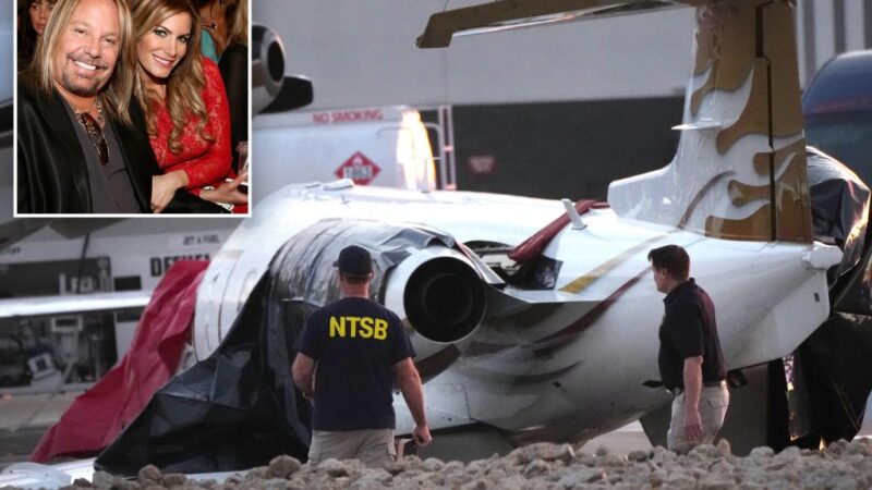 Video shows Vince Neil’s jet crashes into parked plane, killing a pilot and injuring rocker’s girlfriend