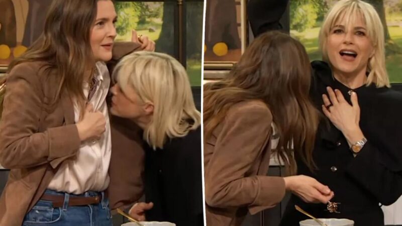 Drew Barrymore, Selma Blair sniff each other’s armpits mid-interview